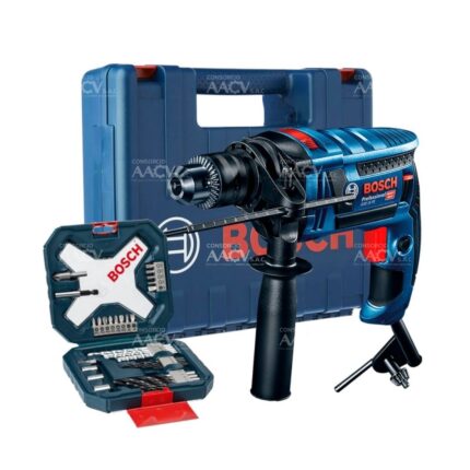 GSB 16 RE Taladro Percutor 1/2" 750W + Set de Brocas y Puntas X-LINE 34 Piezas Bosch