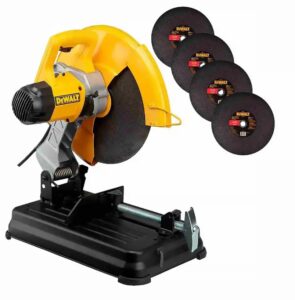 Tronzadora de Metales 14" 2300W + 4 Discos para Tronzadora Dewalt D28730-K4