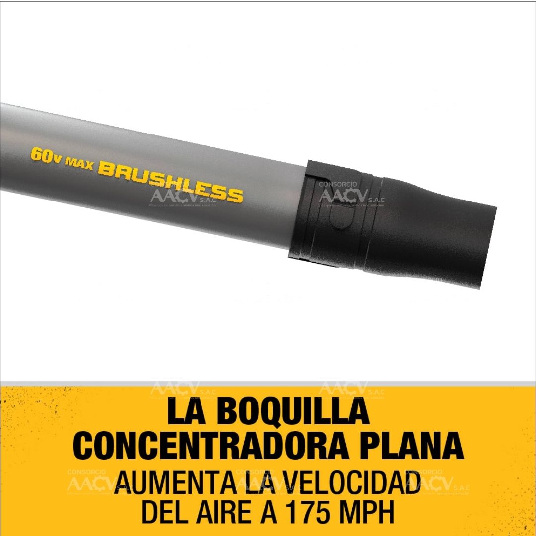 Sopladora 60V Flexvolt XR V.V. C.C. Dewalt - Imagen 3