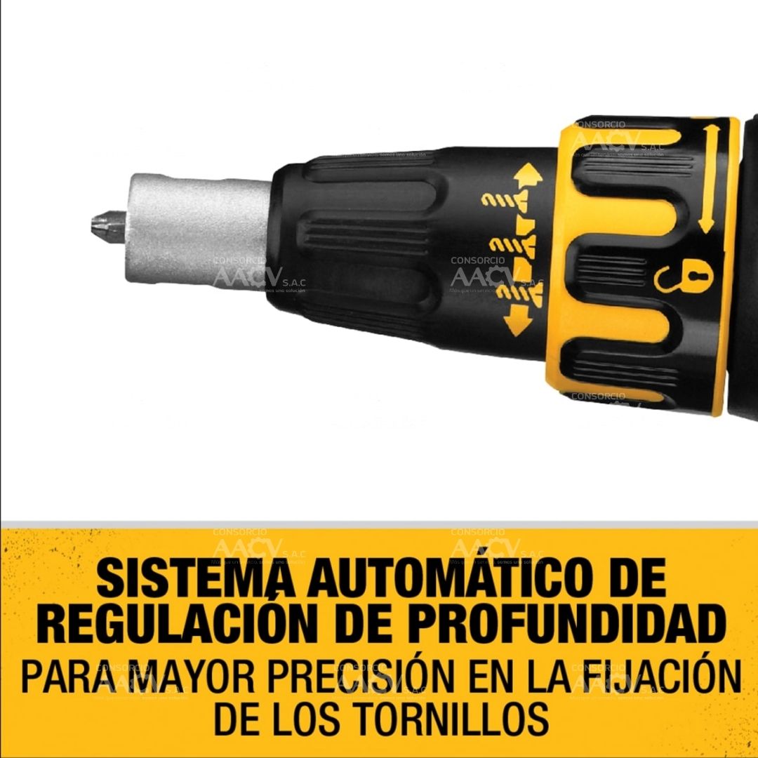 Atornillador para Drywall 1/4" Hex 20V XR Baretool Dewalt - Imagen 2