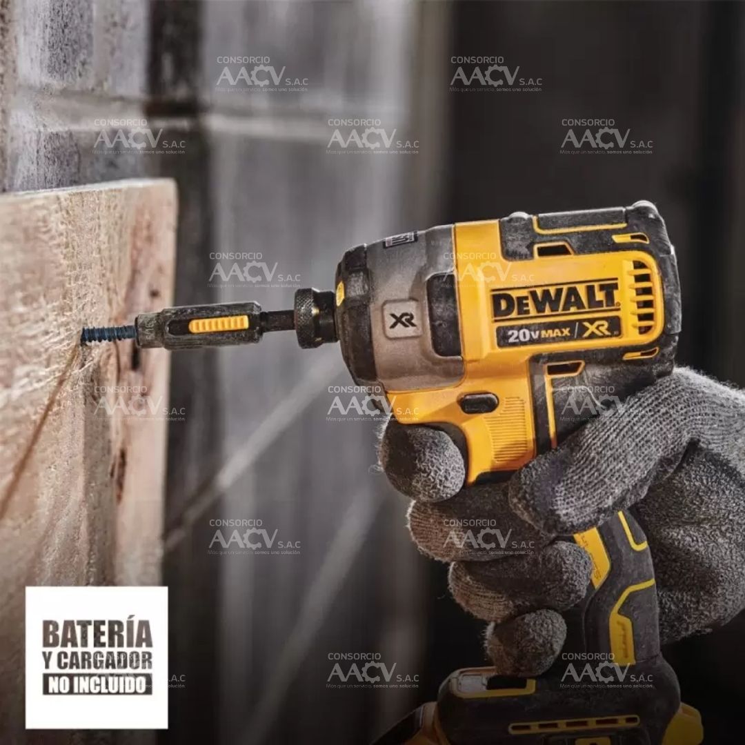 Atornillador de Impacto 1/4" Hex 20V XR Baretool Dewalt - Imagen 3