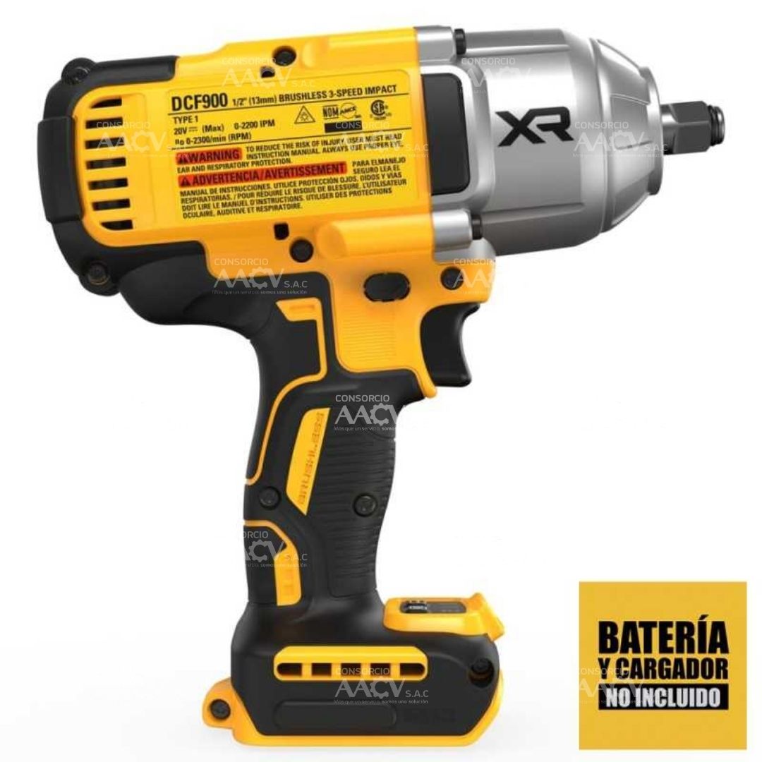 Llave de Impacto 1/2" 20V XR 1396 Nm Baretool Dewalt - Imagen 3