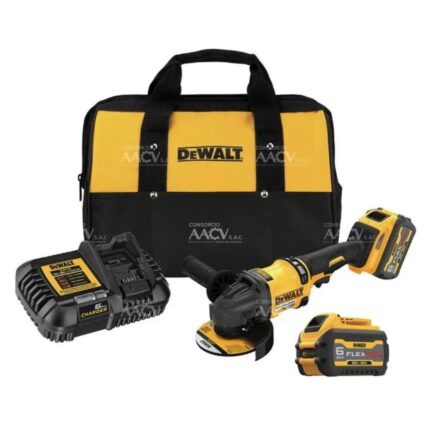 Amoladora Angular 5" 60V FlexVolt Brushless Incl 2 Bat + Carg Dewalt