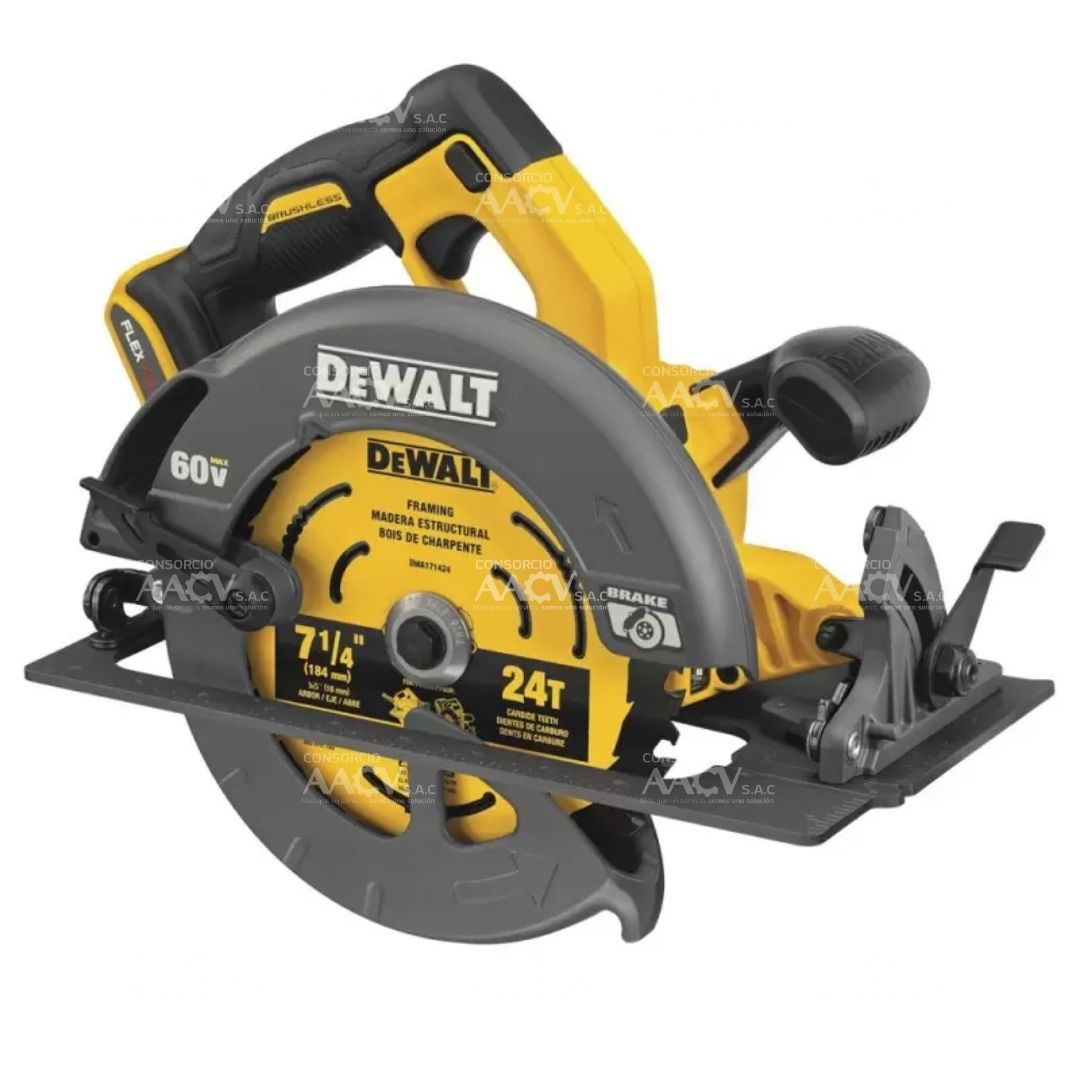 Sierra Circular 7 1/4" 60V FlexVolt XR 6.0 Ah Dewalt - Imagen 2