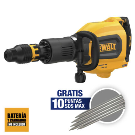 Martillo Demoledor SDS-Max 60V Brushless 27J Baretool Dewalt