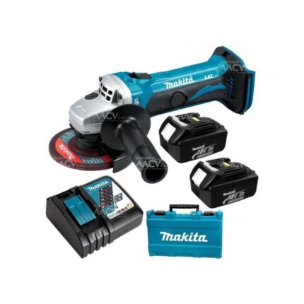 Amoladora Angular Inalámbrica 4 1/2'' 18V LXT Inc 2 Bat y Carg Makita